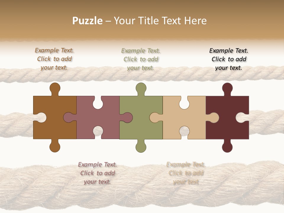 Fastening Old Material PowerPoint Template