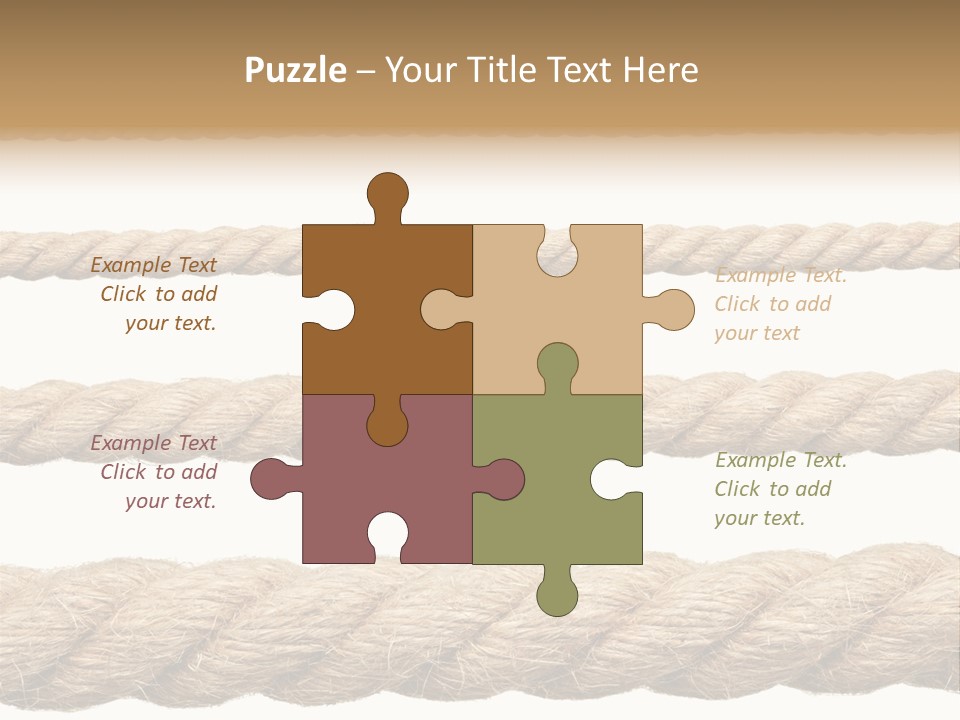 Fastening Old Material PowerPoint Template