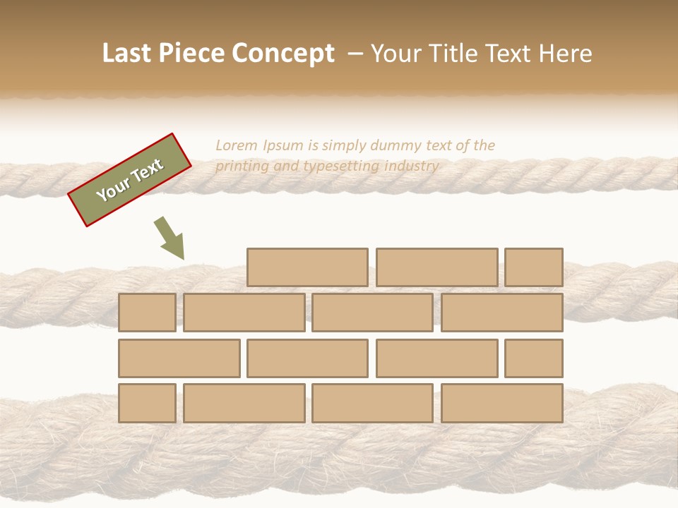 Fastening Old Material PowerPoint Template