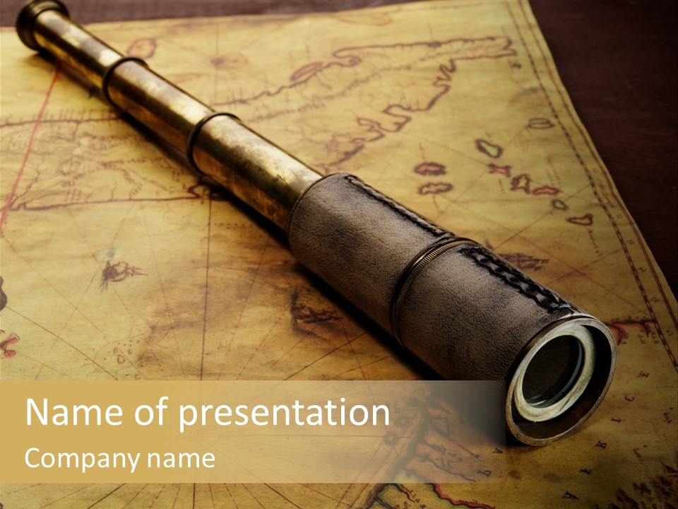 Spyglass Macro Instrument PowerPoint Template