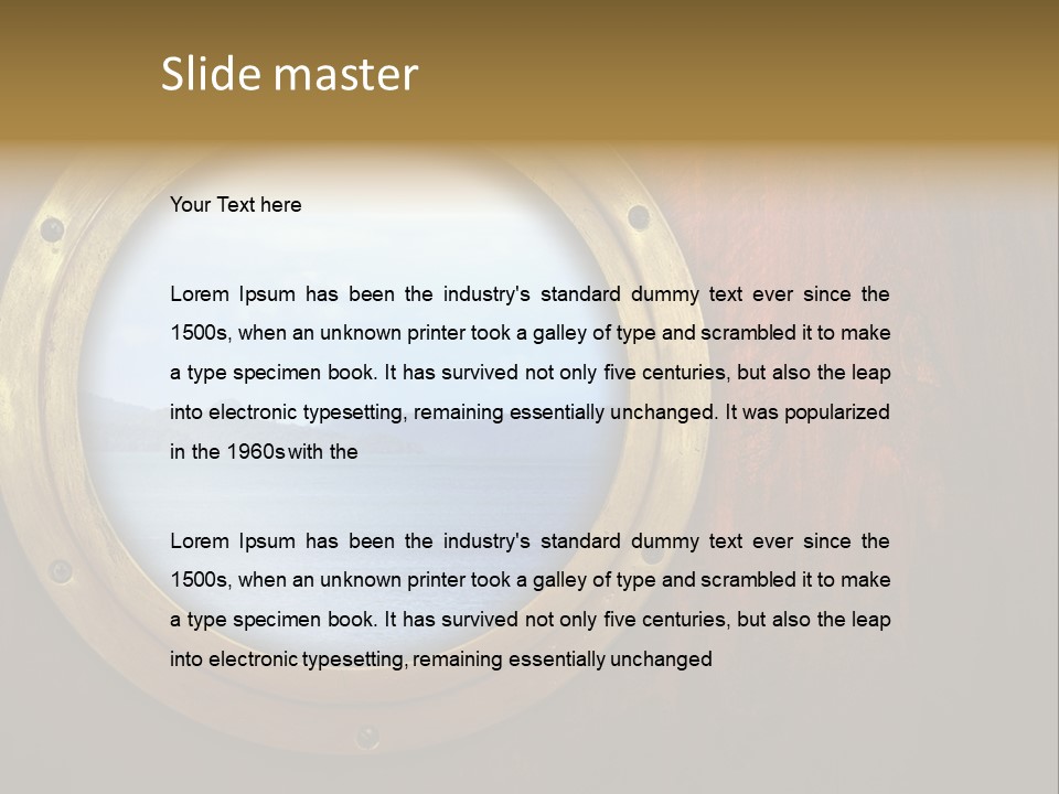 Hatch Rusty Sea PowerPoint Template