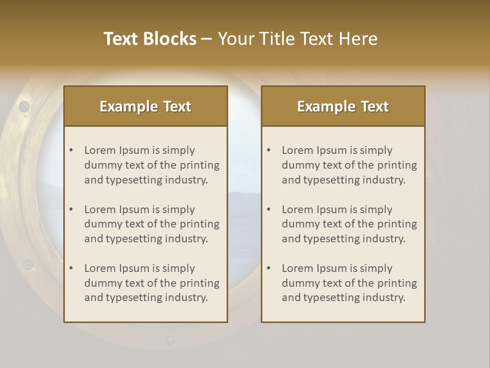 Hatch Rusty Sea PowerPoint Template