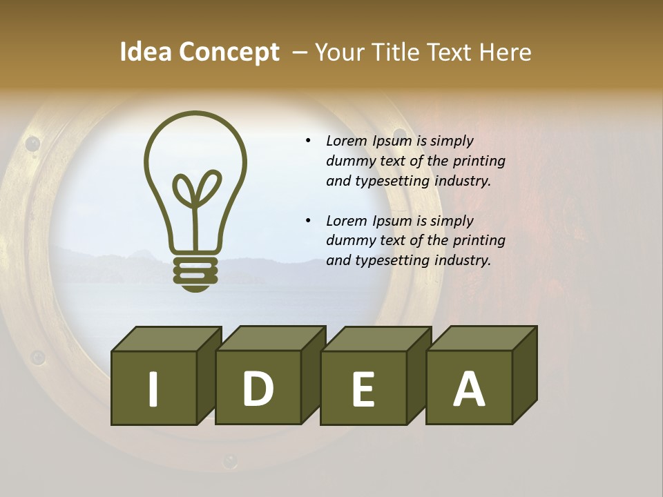 Hatch Rusty Sea PowerPoint Template