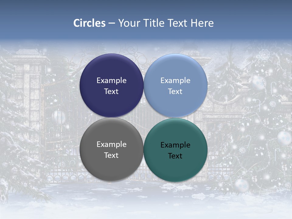 Choinka Park Sosna PowerPoint Template