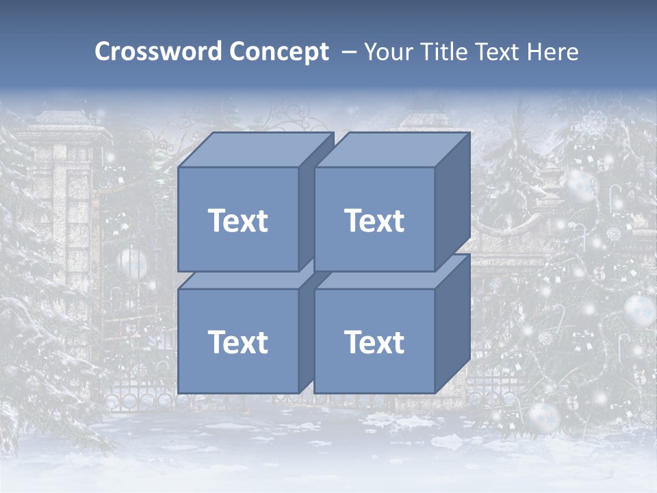 Choinka Park Sosna PowerPoint Template