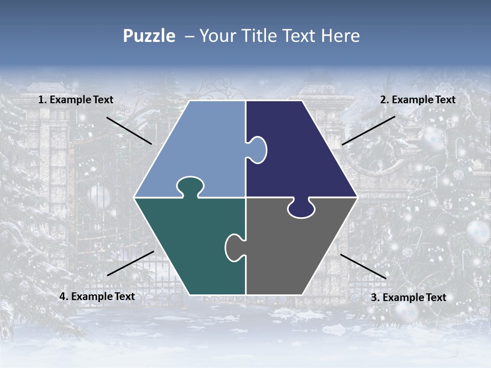 Choinka Park Sosna PowerPoint Template