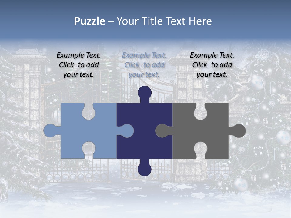 Choinka Park Sosna PowerPoint Template