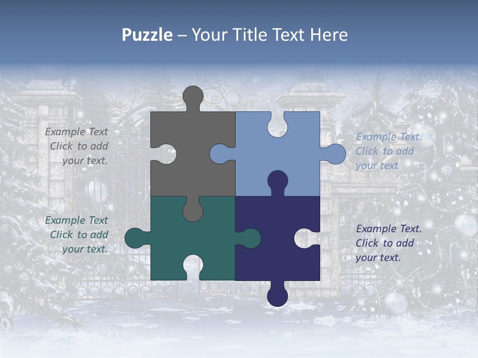 Choinka Park Sosna PowerPoint Template