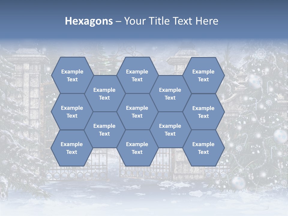 Choinka Park Sosna PowerPoint Template