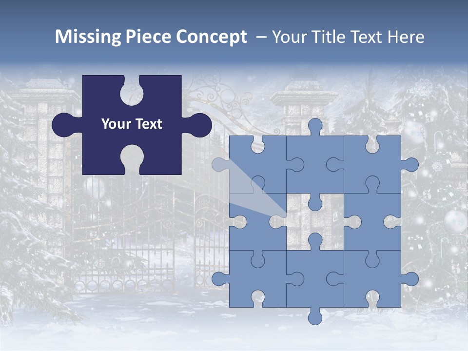 Choinka Park Sosna PowerPoint Template