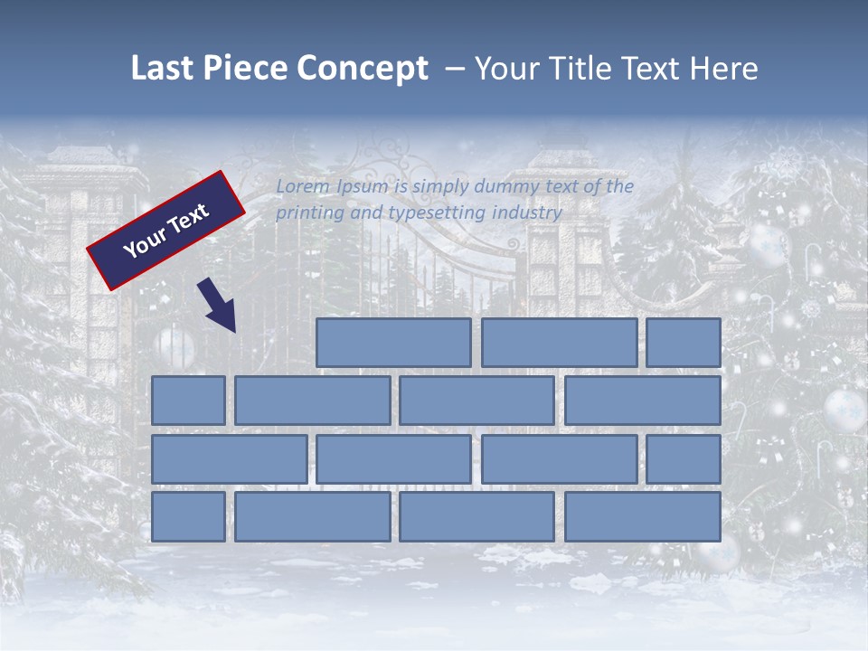 Choinka Park Sosna PowerPoint Template