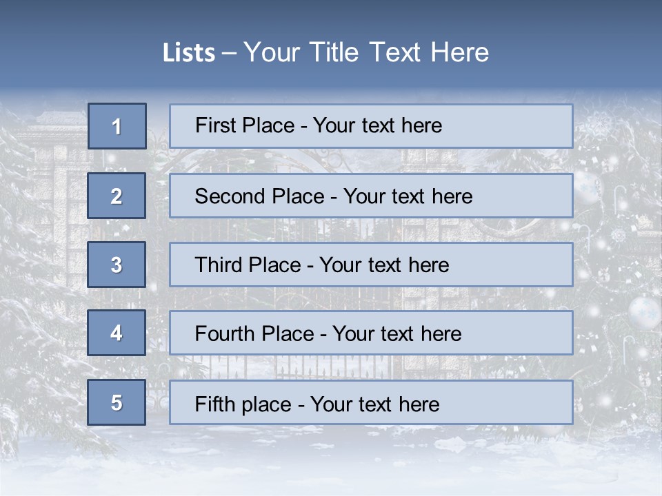 Choinka Park Sosna PowerPoint Template