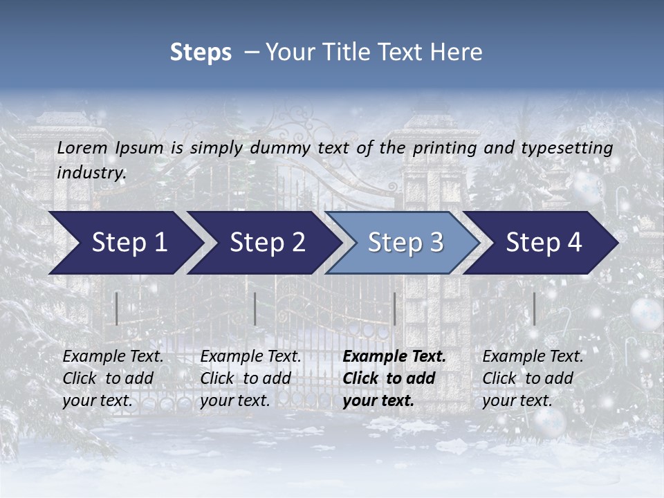 Choinka Park Sosna PowerPoint Template