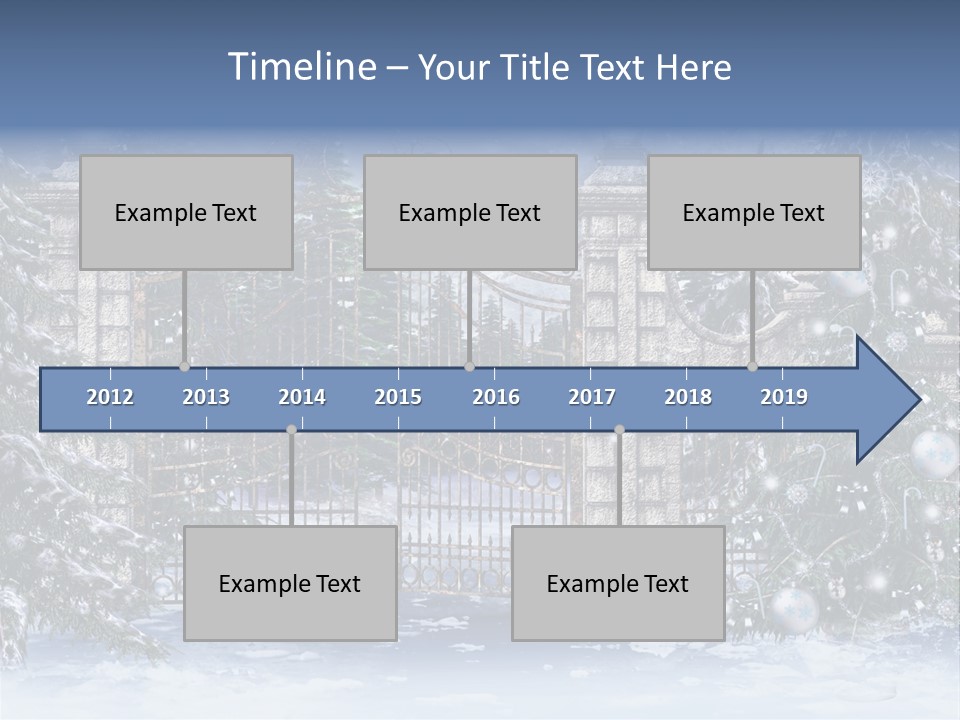 Choinka Park Sosna PowerPoint Template
