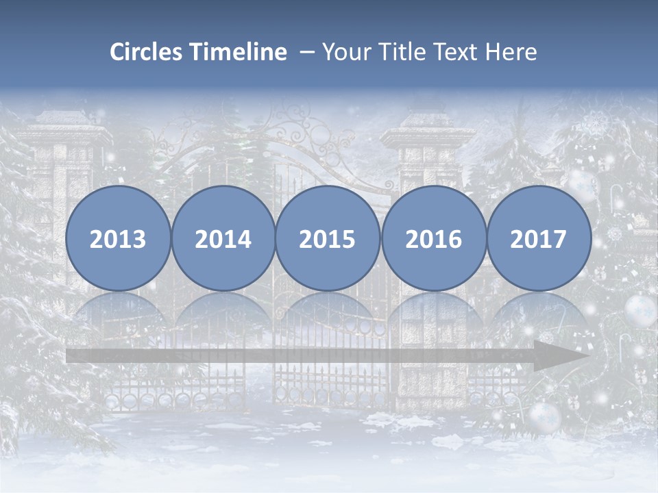 Choinka Park Sosna PowerPoint Template