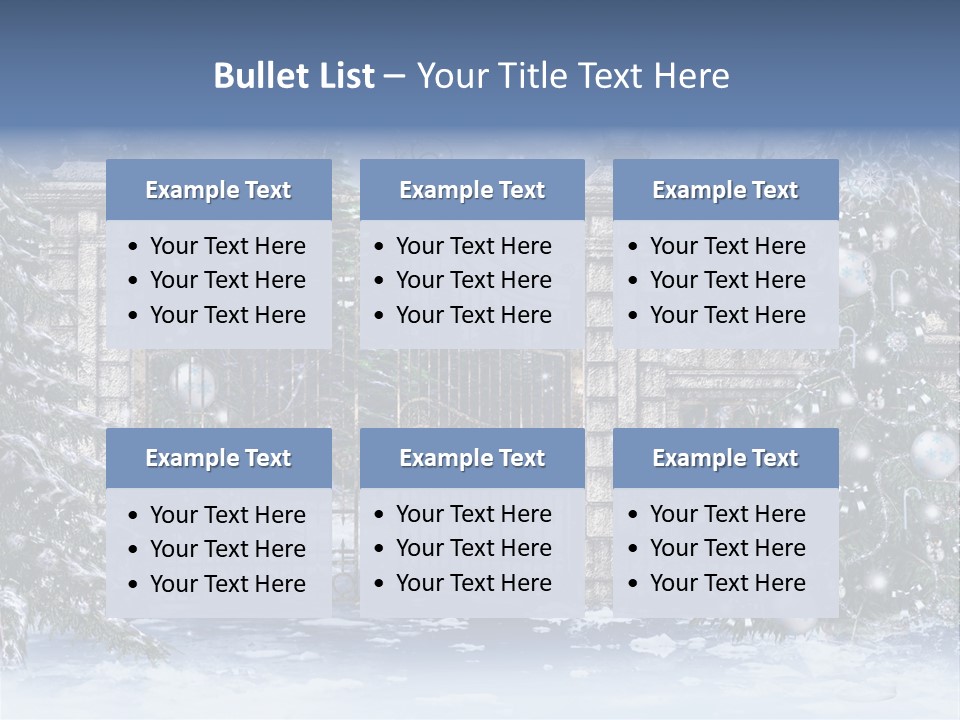 Choinka Park Sosna PowerPoint Template