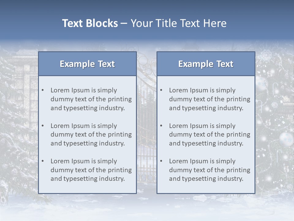 Choinka Park Sosna PowerPoint Template