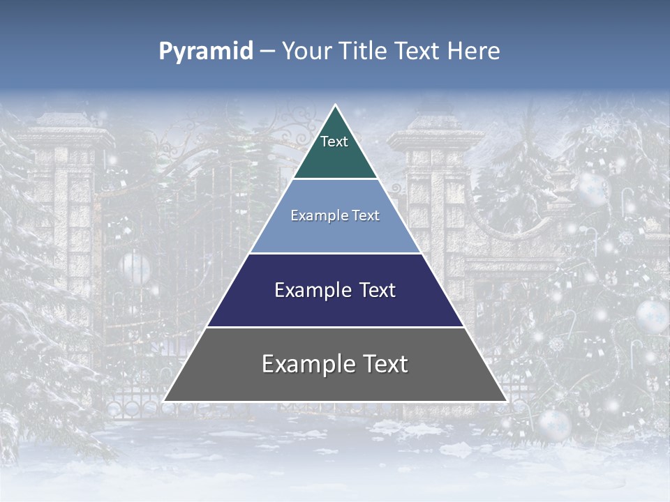 Choinka Park Sosna PowerPoint Template