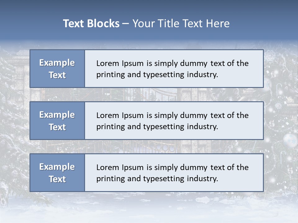 Choinka Park Sosna PowerPoint Template