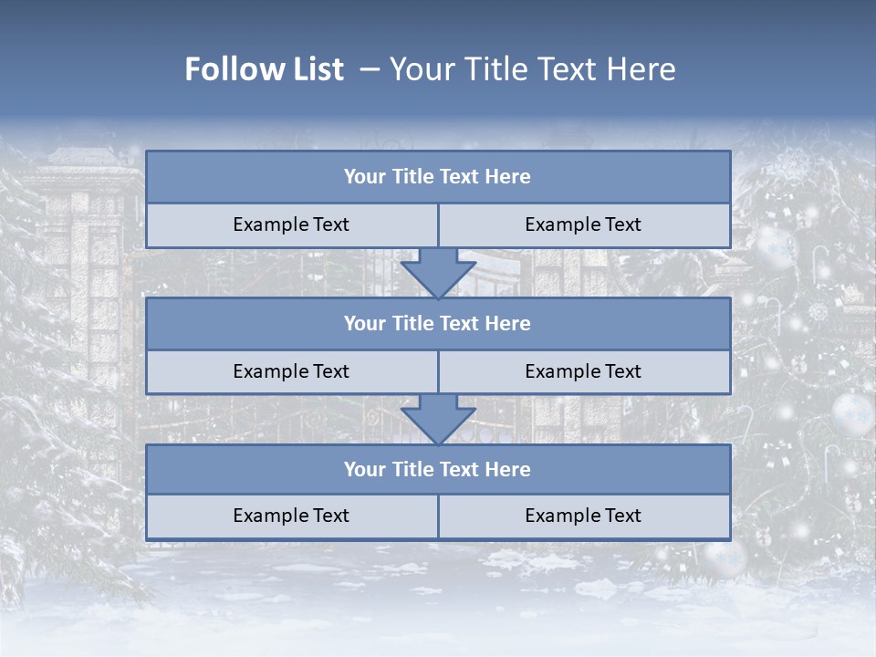 Choinka Park Sosna PowerPoint Template