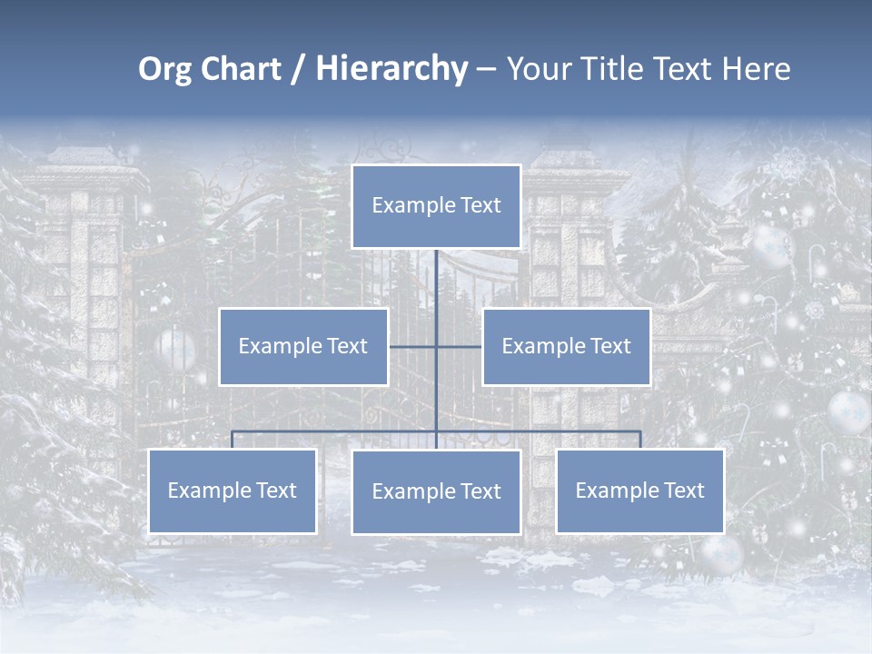 Choinka Park Sosna PowerPoint Template