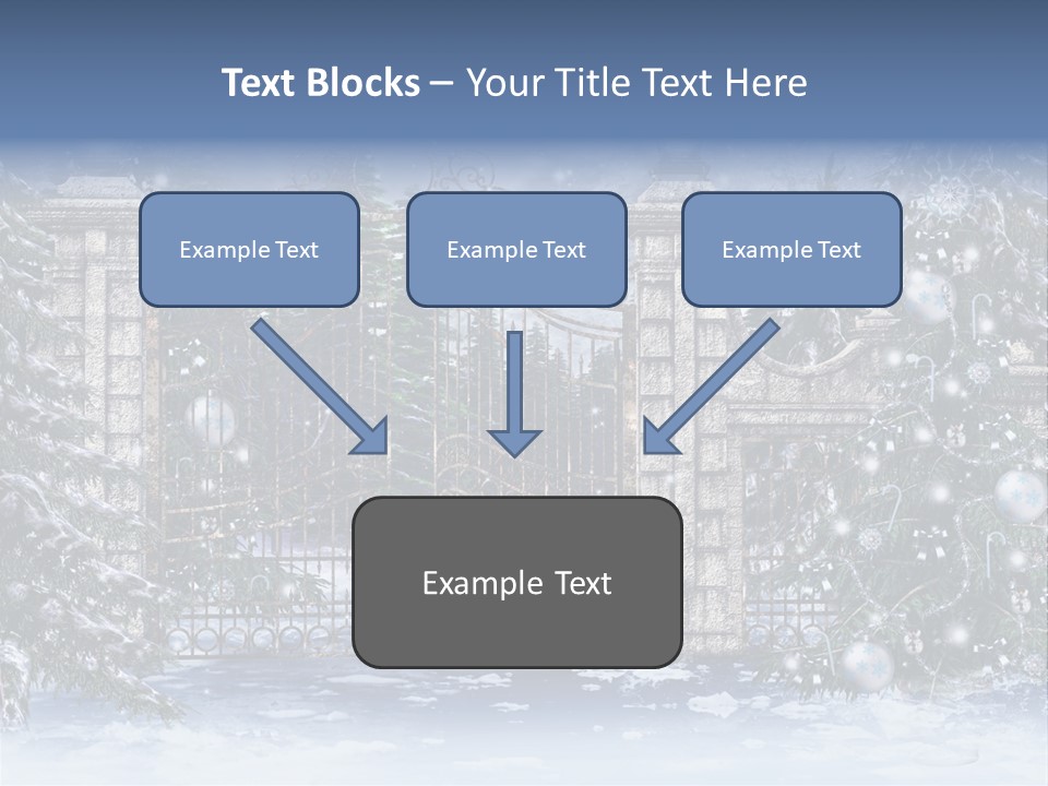 Choinka Park Sosna PowerPoint Template