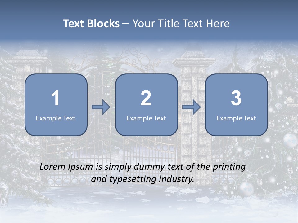Choinka Park Sosna PowerPoint Template