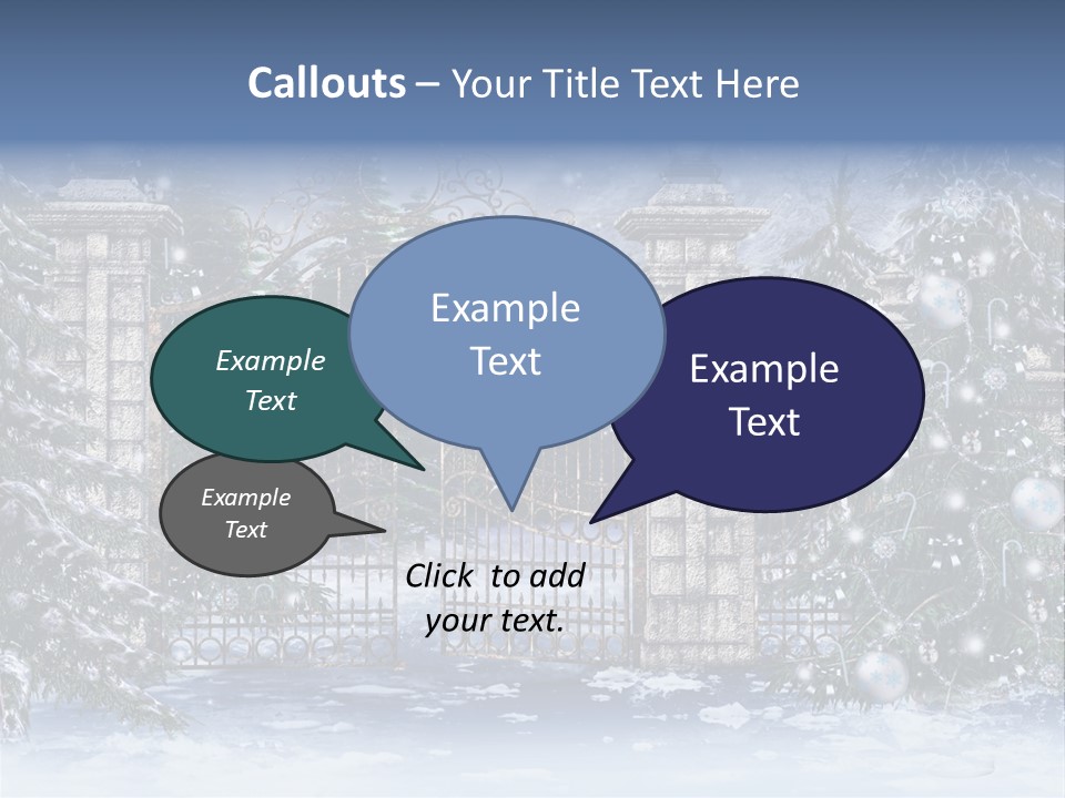 Choinka Park Sosna PowerPoint Template