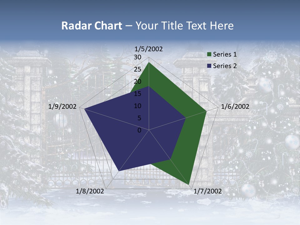 Choinka Park Sosna PowerPoint Template