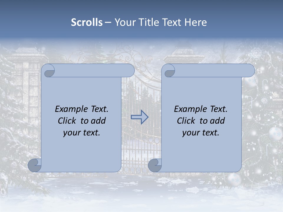 Choinka Park Sosna PowerPoint Template