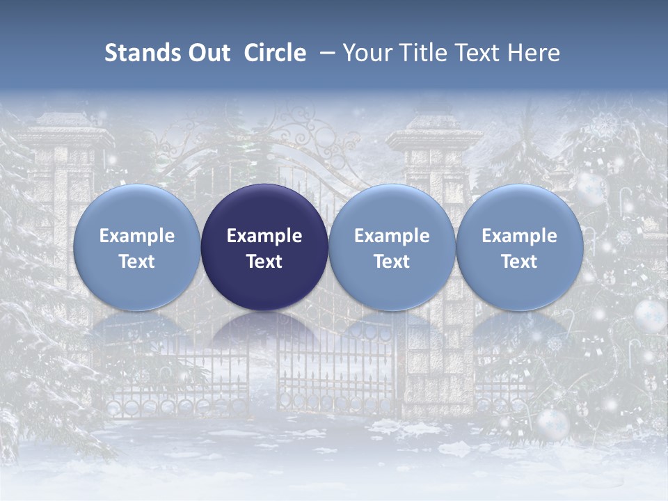 Choinka Park Sosna PowerPoint Template