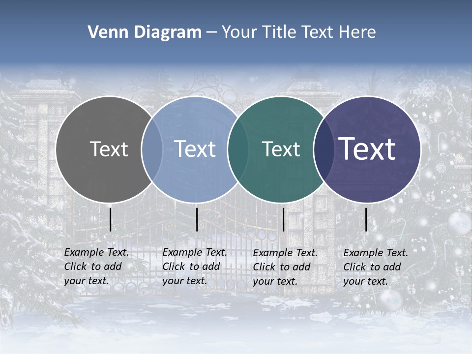 Choinka Park Sosna PowerPoint Template