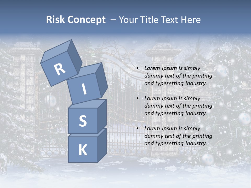 Choinka Park Sosna PowerPoint Template