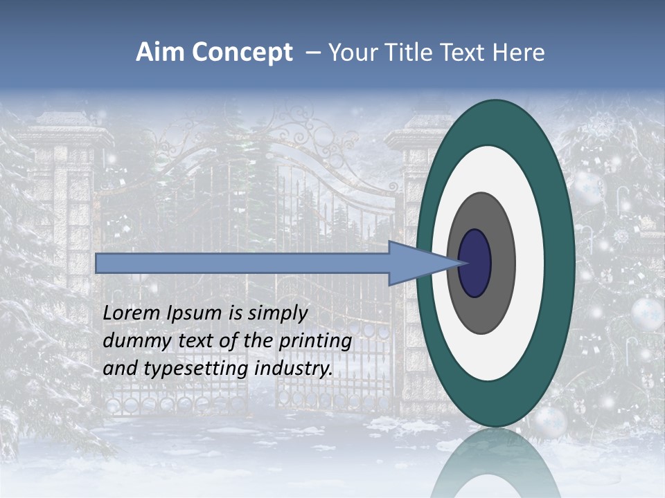 Choinka Park Sosna PowerPoint Template