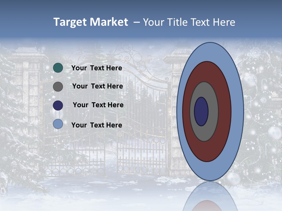 Choinka Park Sosna PowerPoint Template