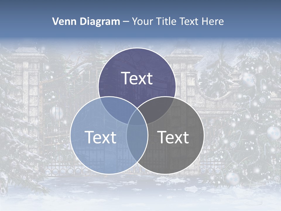 Choinka Park Sosna PowerPoint Template