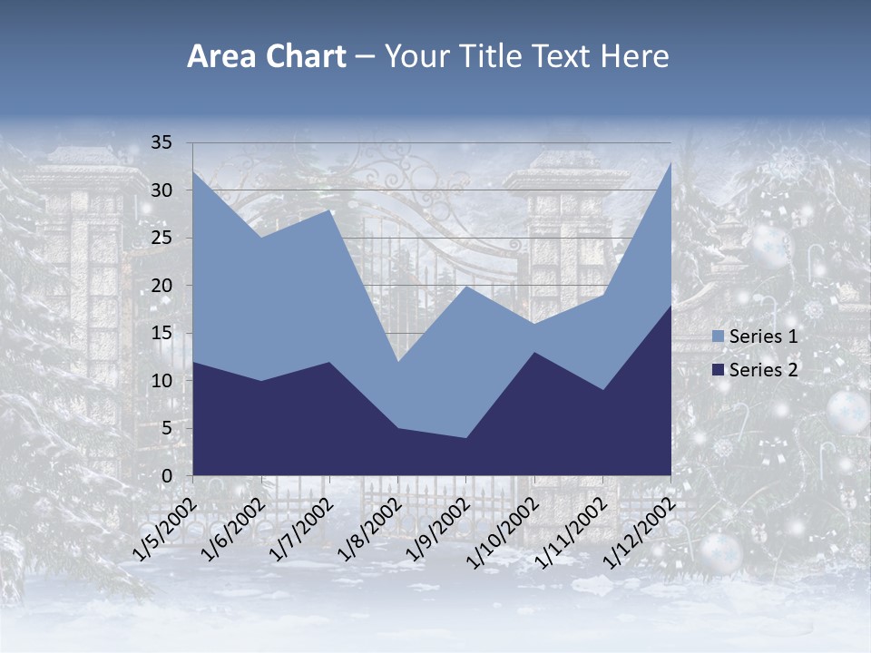 Choinka Park Sosna PowerPoint Template