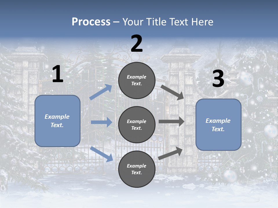 Choinka Park Sosna PowerPoint Template