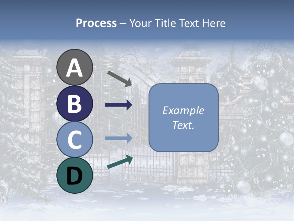 Choinka Park Sosna PowerPoint Template