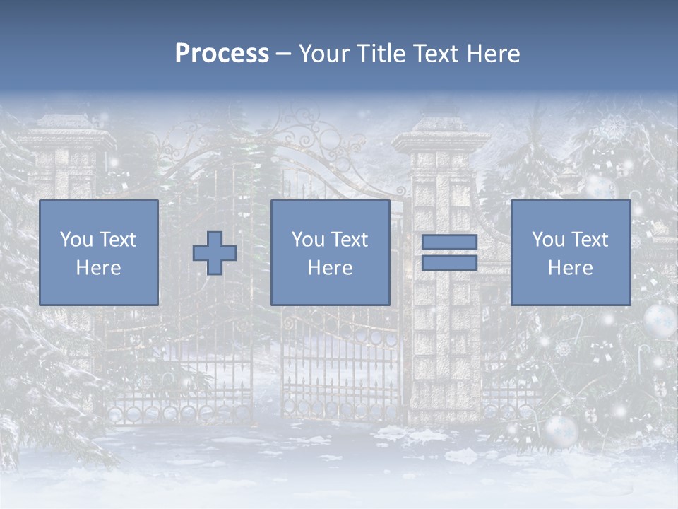 Choinka Park Sosna PowerPoint Template