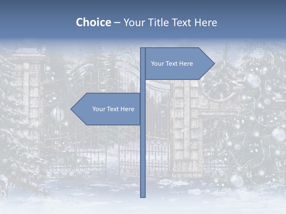 Choinka Park Sosna PowerPoint Template