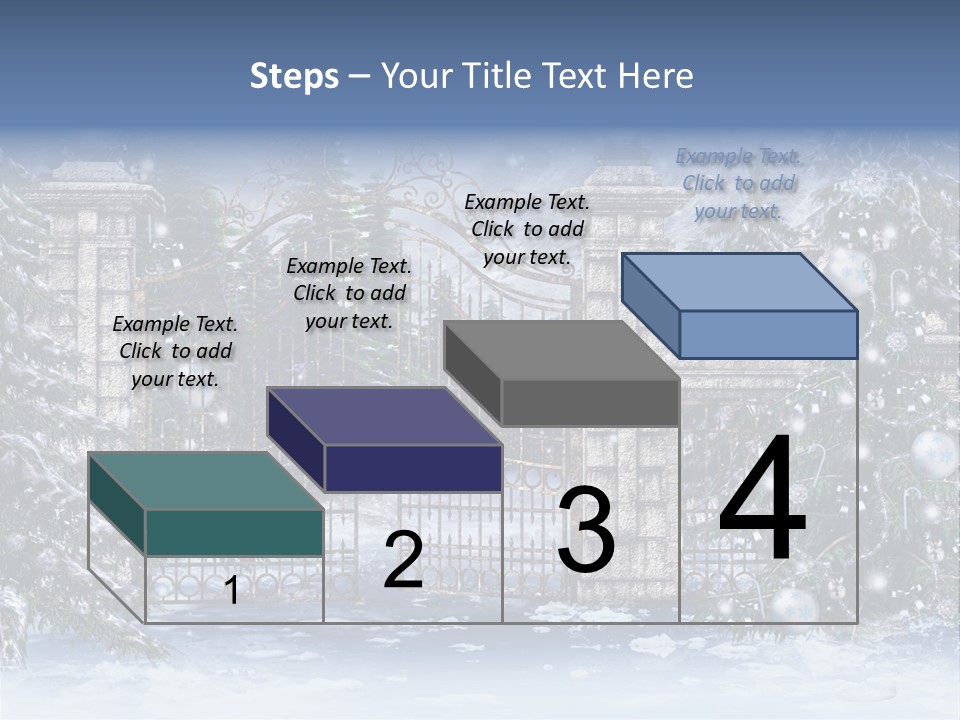 Choinka Park Sosna PowerPoint Template