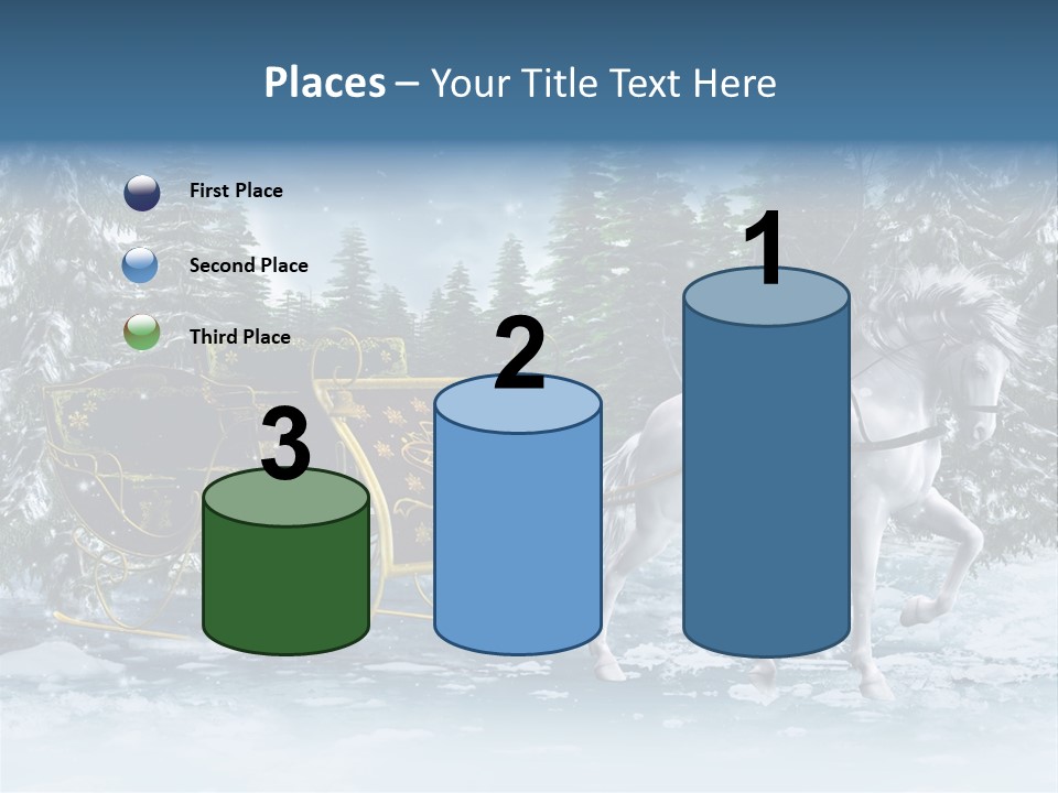 Retro Ilustracja Las PowerPoint Template