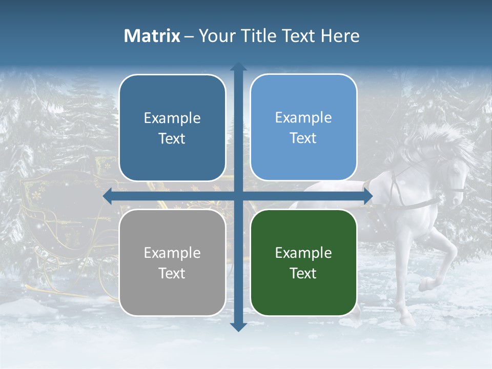 Retro Ilustracja Las PowerPoint Template