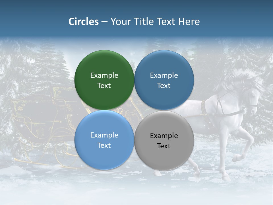 Retro Ilustracja Las PowerPoint Template