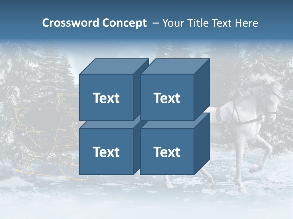 Retro Ilustracja Las PowerPoint Template