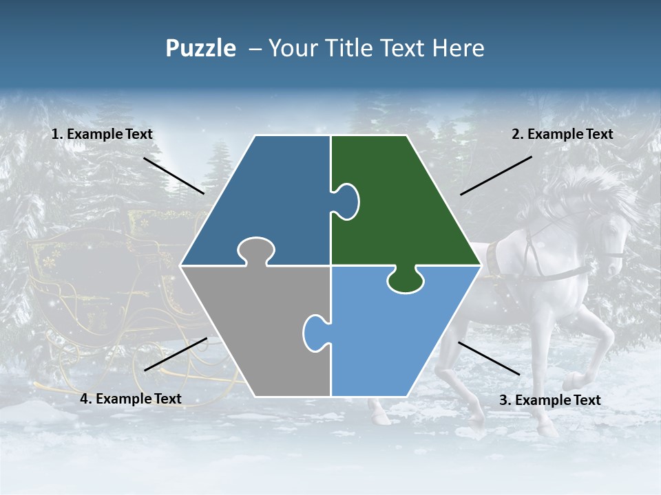 Retro Ilustracja Las PowerPoint Template