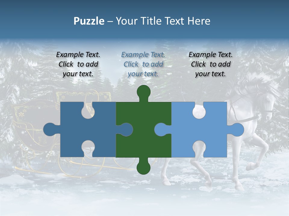 Retro Ilustracja Las PowerPoint Template