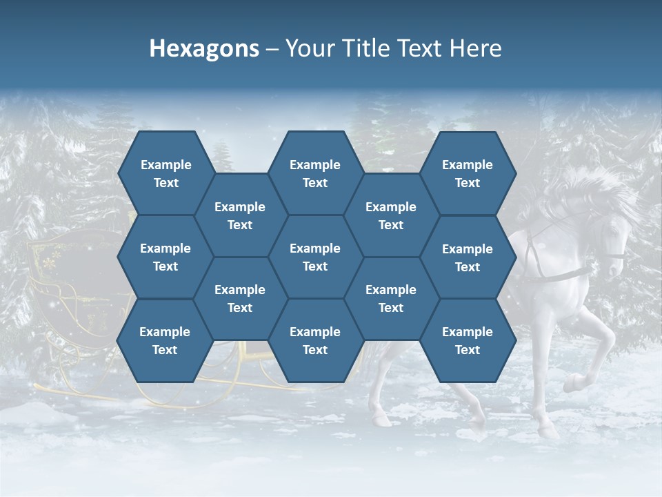 Retro Ilustracja Las PowerPoint Template