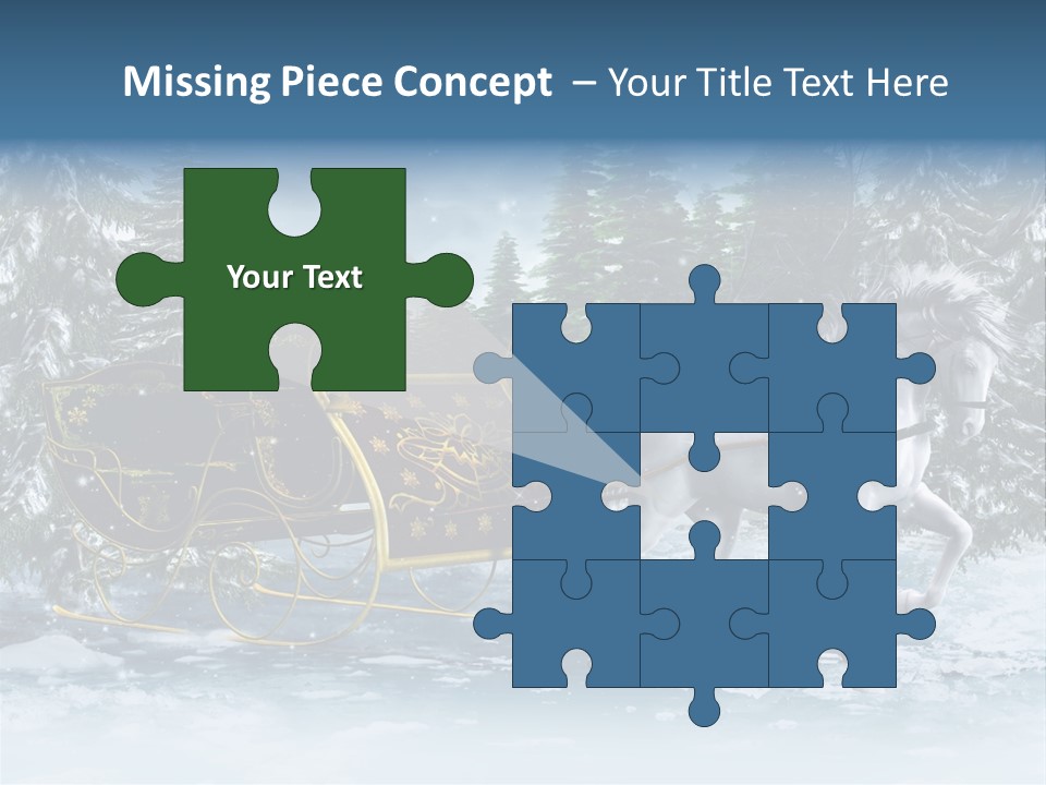 Retro Ilustracja Las PowerPoint Template